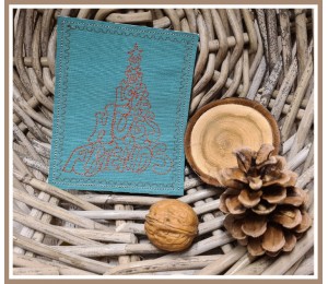 Stickserie ITH - Postkarten Set Wunschbäume